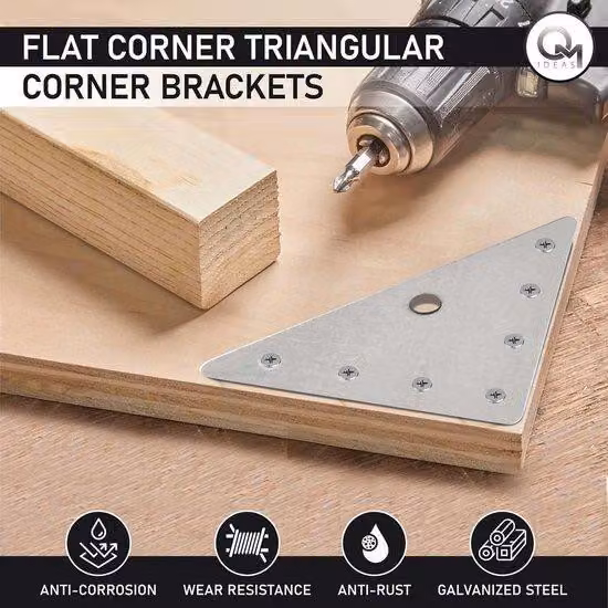 Protezioni angolari - Piane e triangolari - Metallo - Set