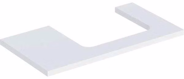 Geberit ONE Plan de lavabo, découpe à droite, 90x3x47 cm, 505.323.00.2, 505.323.00.2