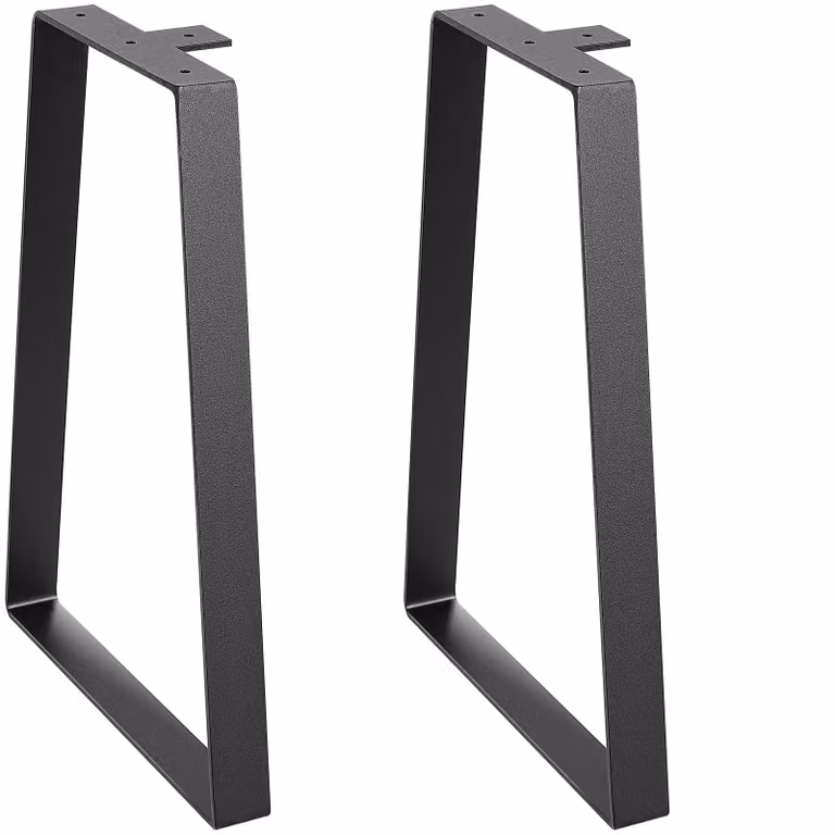 Gambe per tavolo in acciaio, design trapezoidale, set da 2 pezzi, 400 libbre