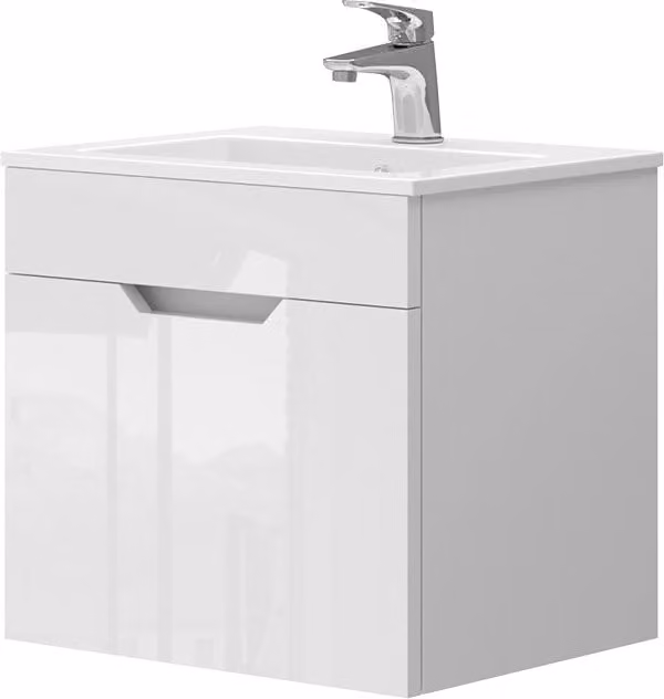Set mobili bagno Stefanie Bianco 2 pezzi Vicco