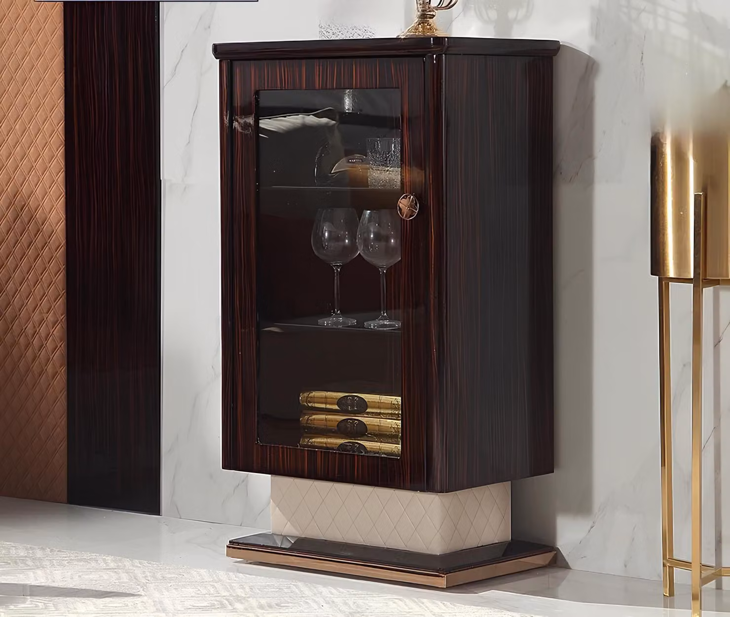 Designer Hoch Schrank Kommode Kommoden Edel Holz Luxus Schränke Side Low Board