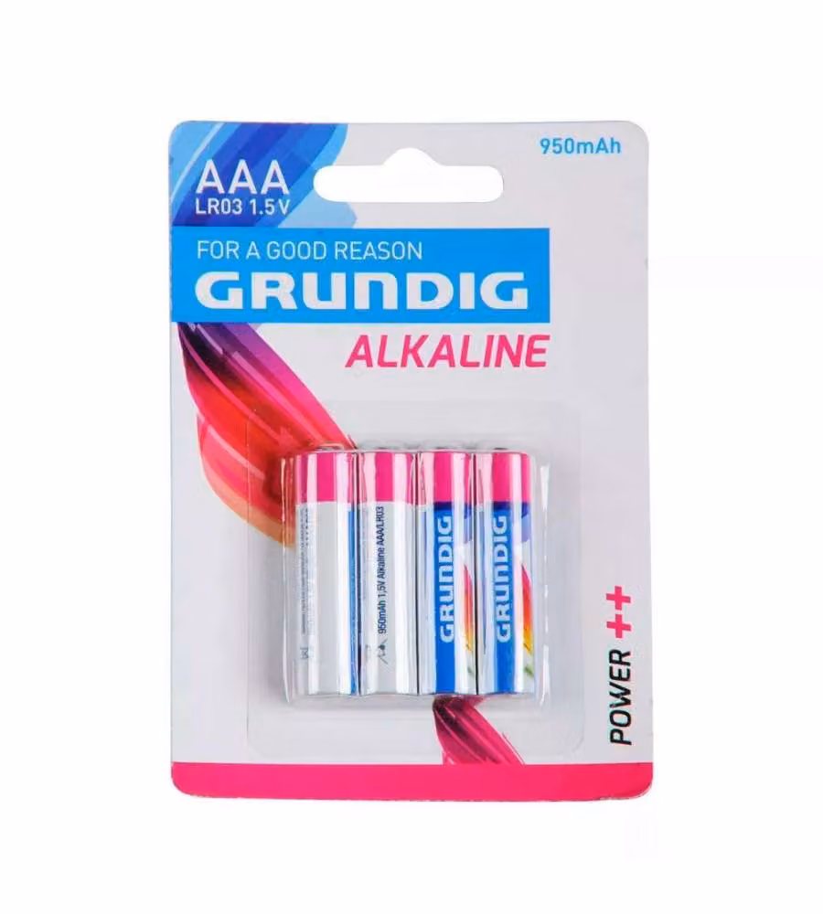 Grundig Pile Ministilo Alcaline - Batterie AAA - 4 Pz