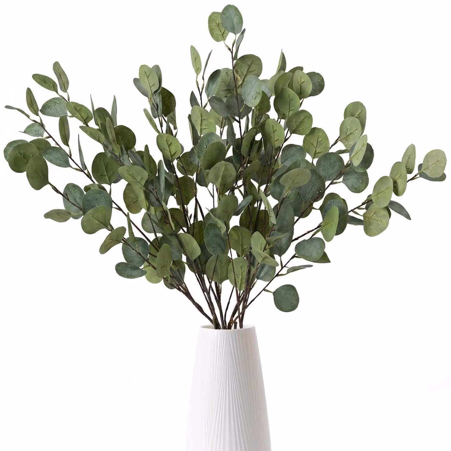 Rami di eucalipto artificiali, 5 pezzi, 94 cm, color verde ghiaccio, ideali per la decorazione