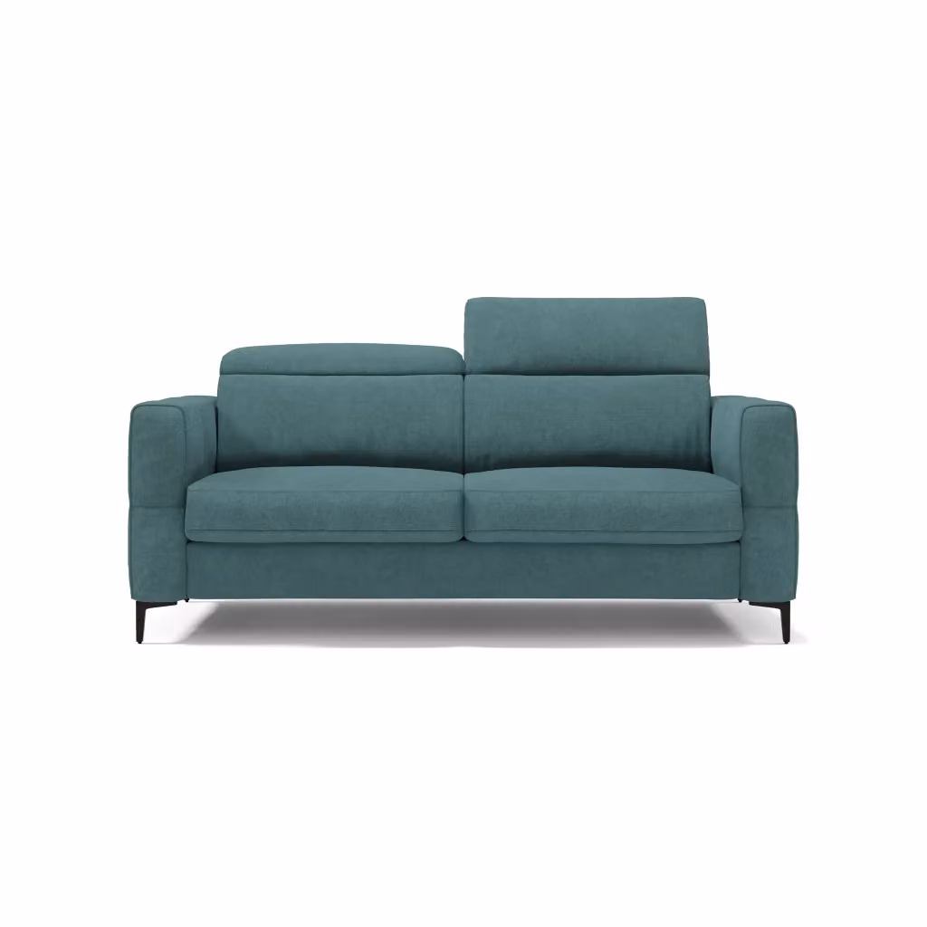 Divano letto Gardenia con poggiatesta reclinabile e rivestimento impermeabile, colore petrolio, L: 198 cm, P: 140 cm, H: 18 cm – 2