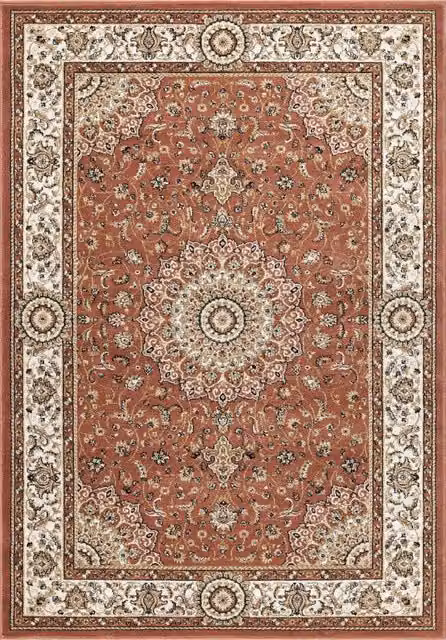 Tappeto BABIL cm.240x340 disegno classico orientale colore rosa e crema