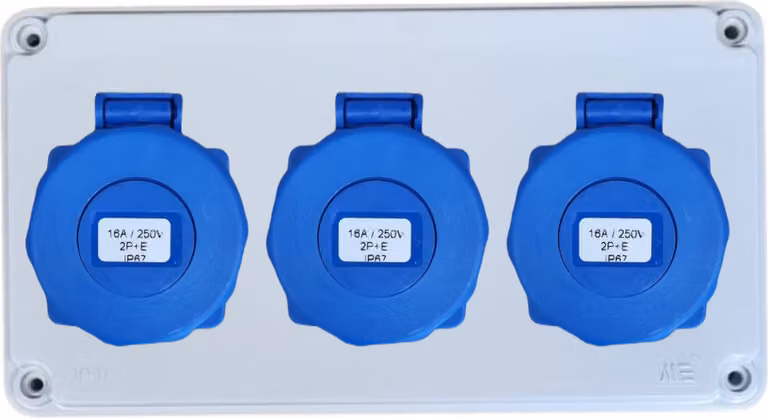 Quadro di distribuzione IP67, quadro elettrico, quadro fusibili 3x 230 V IP67_Senza _Senza_40202005_Senza cavi