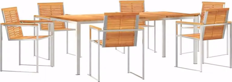 Set da Pranzo per Giardino 7 pcs
