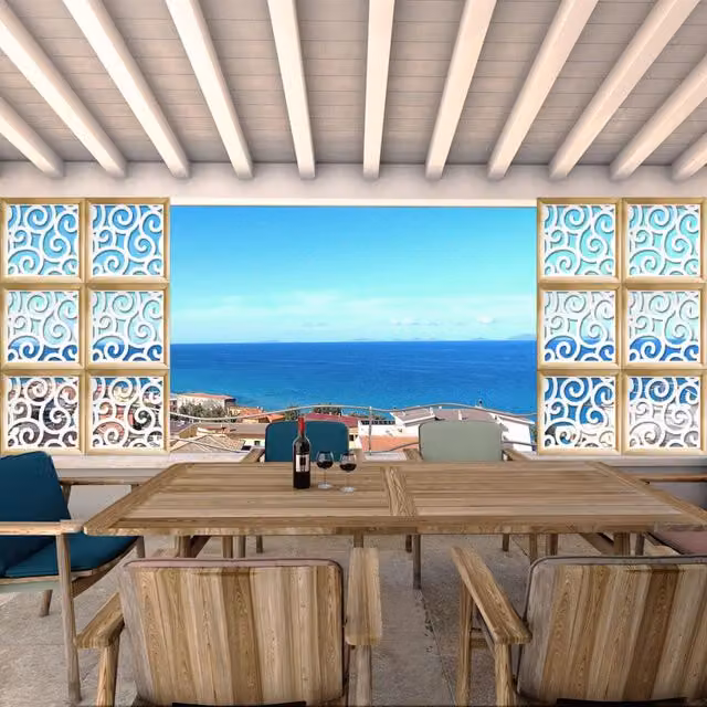 Moduli Decorativi GHIRIGORI Signorbit in Legno e PVC, Colore Bianco, L/P/H: 98 x 98 x 64 cm