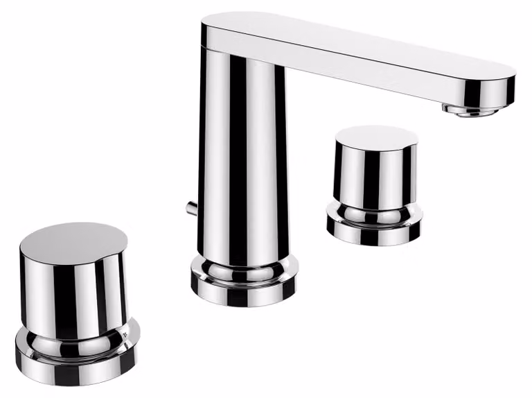 LAUFEN The New Classic Mitigeur de lavabo 3 trous, sans vidage, saillie 130mm, HF900512100000, HF900512100000