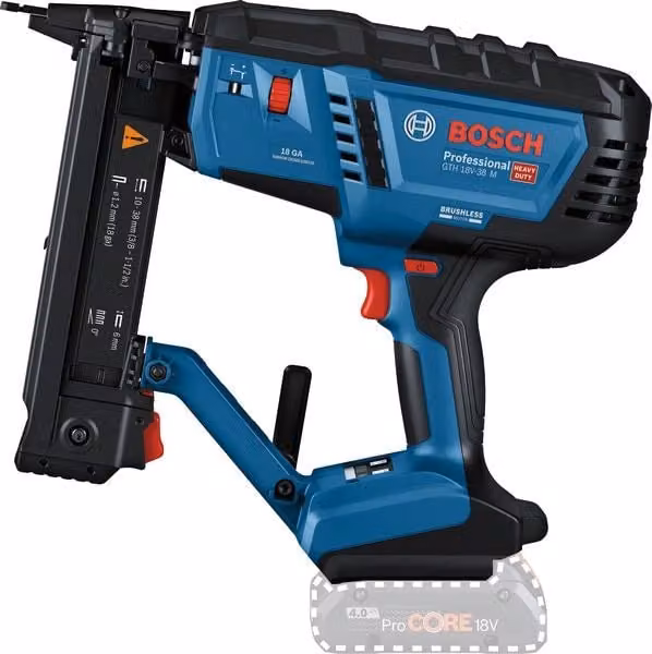 Graffatrice per legno a batteria Bosch GTH 18V-38 M blu solo corpo – 1