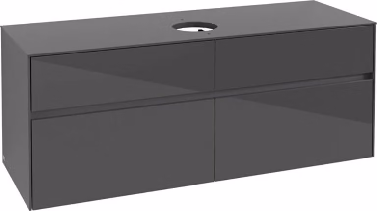 Villeroy & Boch Collaro Meuble sous-lavabo, 4 tiroirs, lavabo au centre, 1400x548x500mm, C04500FP, C04500FP