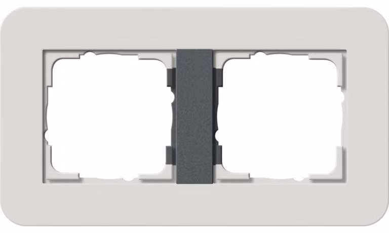 Telaio di copertura GIRA a 2 ingressi grigio chiaro/antracite 0212421 (0212421)