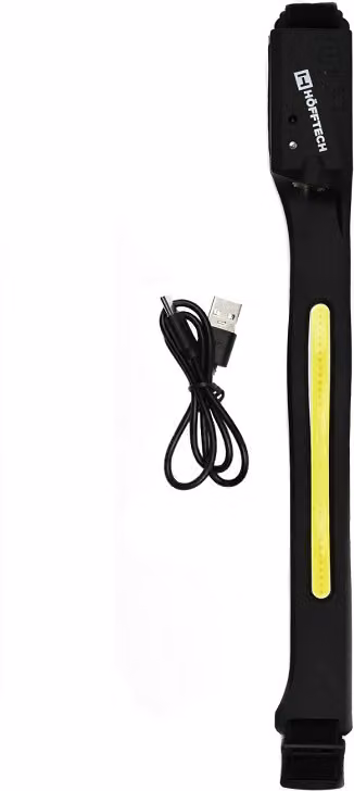 Lampada frontale KH Security in silicone con LED da 3 W + COB (ricaricabile)