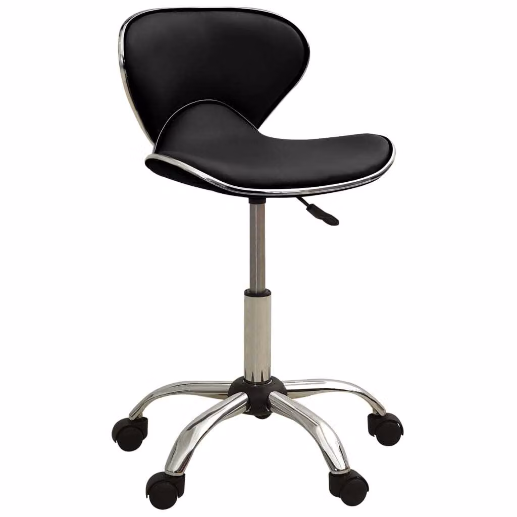 vidaXL Sedia da ufficio in Pelle finta nera