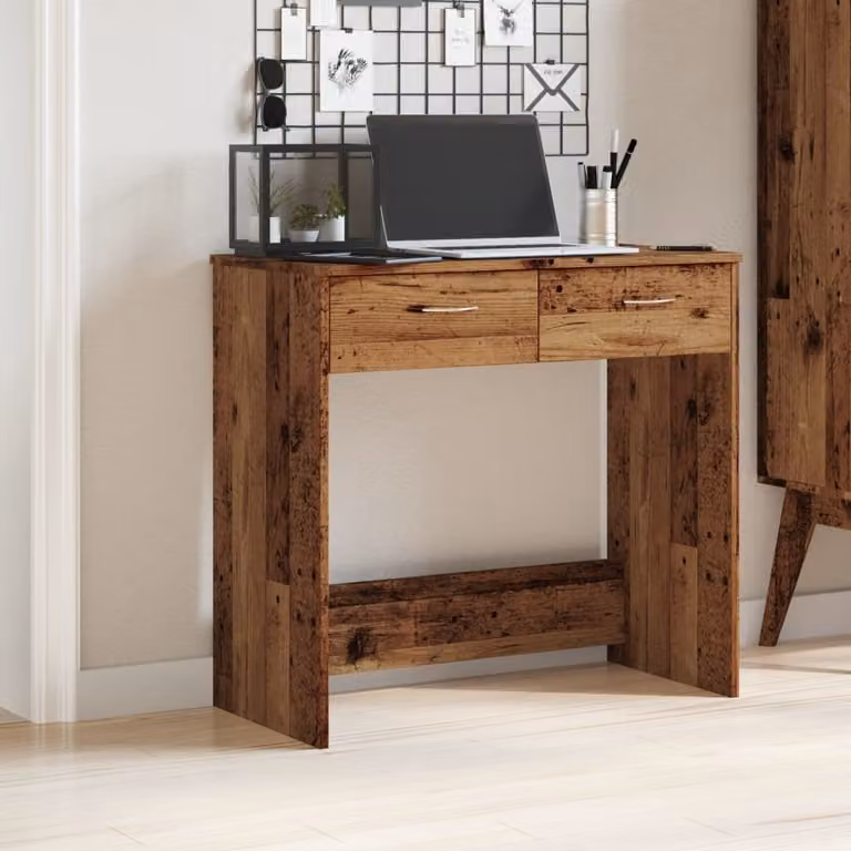 Maison Exclusive - Scrivania effetto legno antico 80x40x75 cm Materiale ligneo