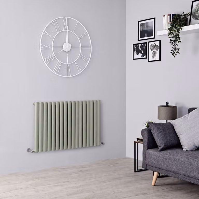 Radiatore di Design Orizzontale  Verde (Sage Leaf Green) -  635mm x 1000mm  - Pannello Singolo  - Revive
