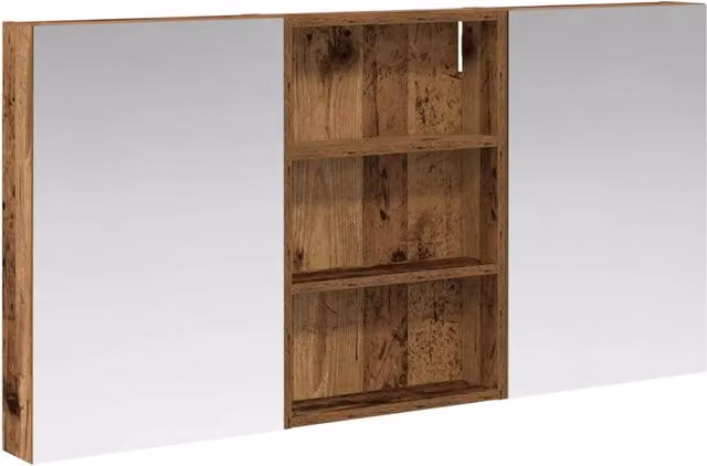 Set di Armadi da Bagno | Armadio da bagno con porta 3 pz 120 x 10,5 x 60,5 cm