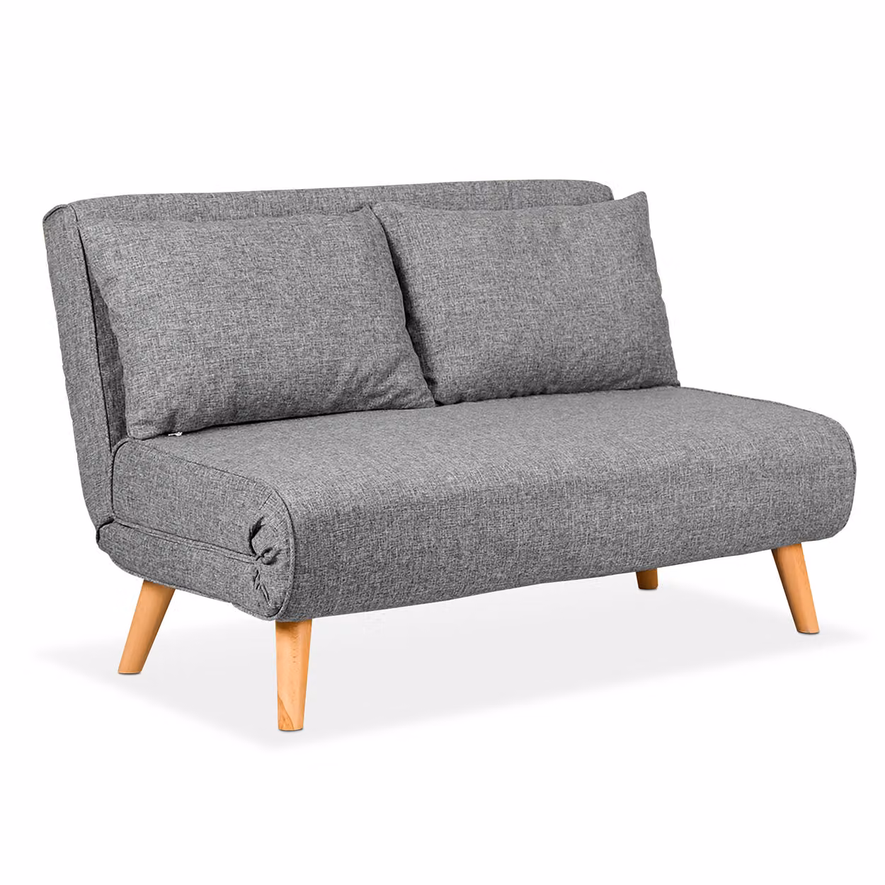 Poltrona Letto trasformabile, Divanetto clic clac Due posti | Foldy Grigio chiaro