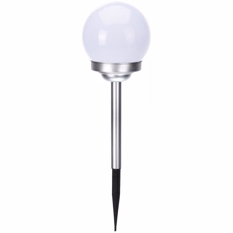 ORION Lampada solare LED per giardino, modello SFERA, 10 cm, ecologica