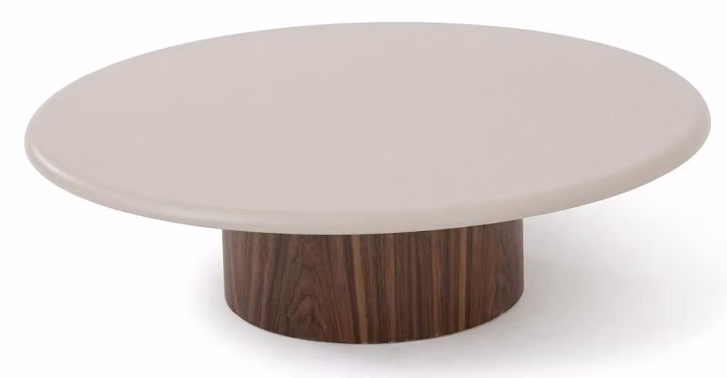 Tavolino da divano: comodo, pratico, elegante, nei colori marrone e grigio, dal design moderno