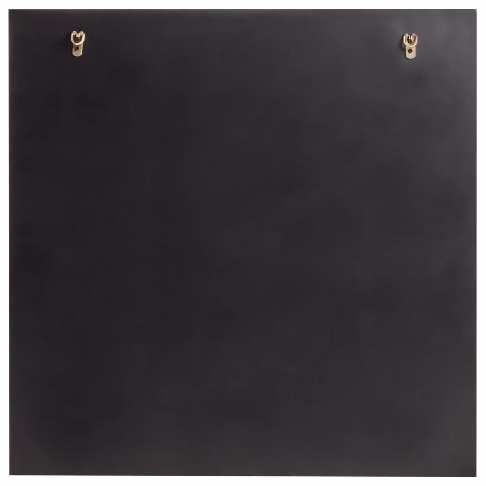 Specchio da parete quadrato BELIANI in vetro e MDF argento stile moderno L: 80 cm, H: 80 cm – 2