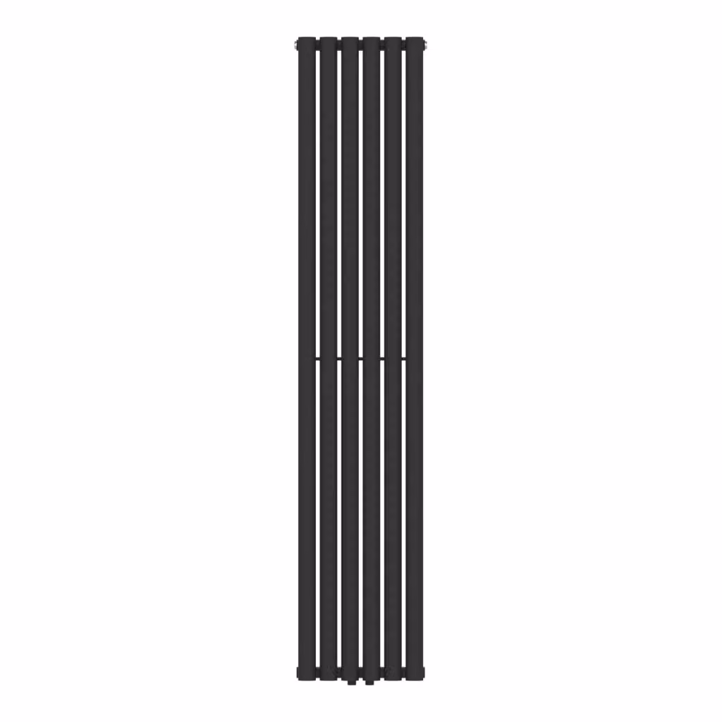 Radiatore a pannello piatto neu.haus in acciaio nero da 707 watt, L: 180 cm, H: 36 cm – 2
