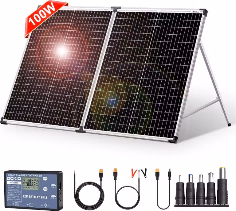 Pannello solare, design portatile, alta efficienza, 100W
