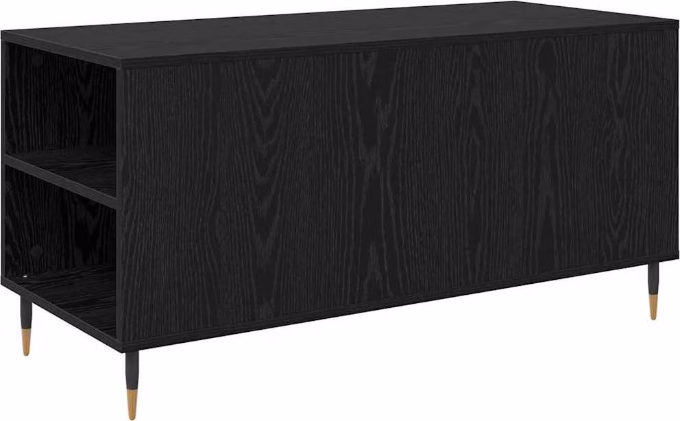 Tavolino da salotto con cassetto Rovere Nero 102 x 44,5 x 50 cm