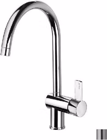 Paffoni Rock - Miscelatore per lavello, acciaio inox RO180ST