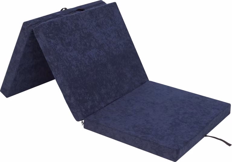 Materasso pieghevole "BEN" - 195×80×8 cm - pieghevole, rivestimento lavabile, tessuto Aloba, come letto per gli ospiti, tappetino da allenamento o pouf | PillowPrim