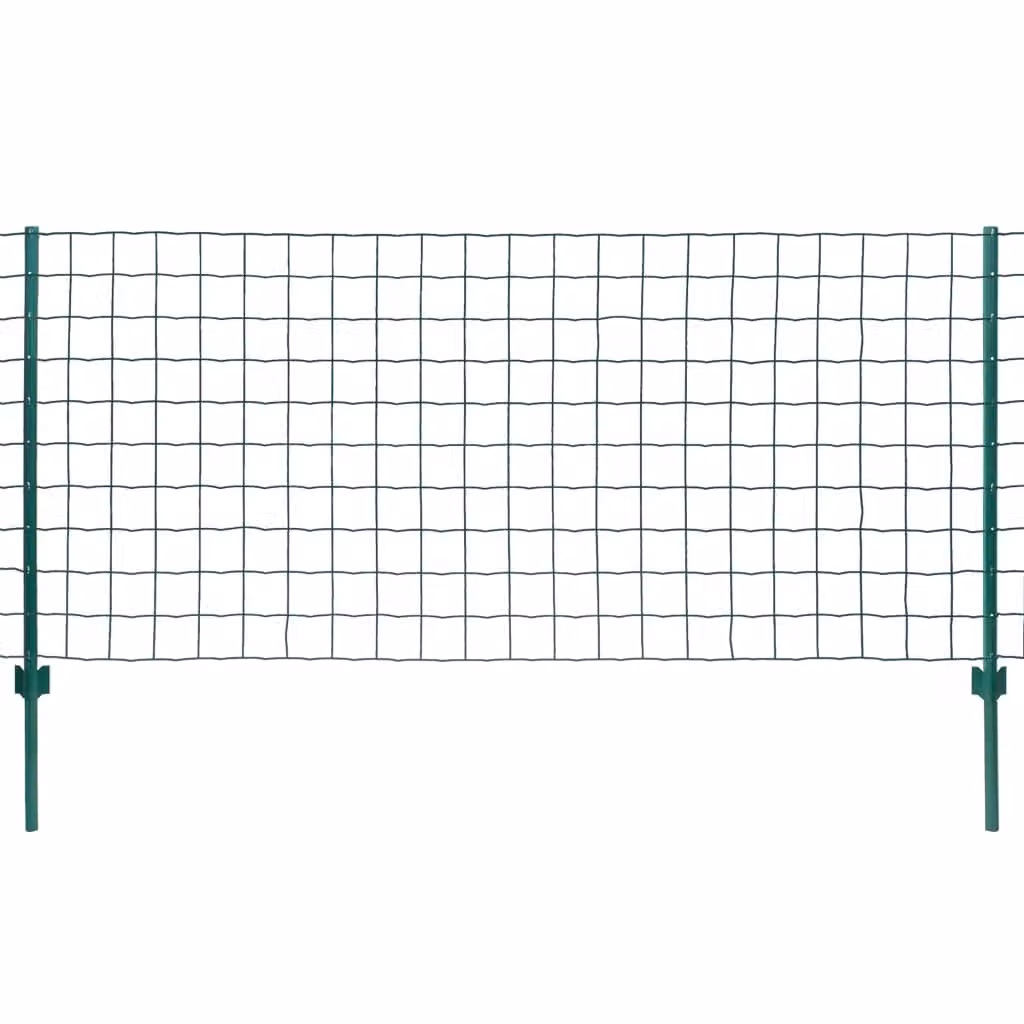 Set Recinzione Euro 20x1,2 m in Acciaio Verde