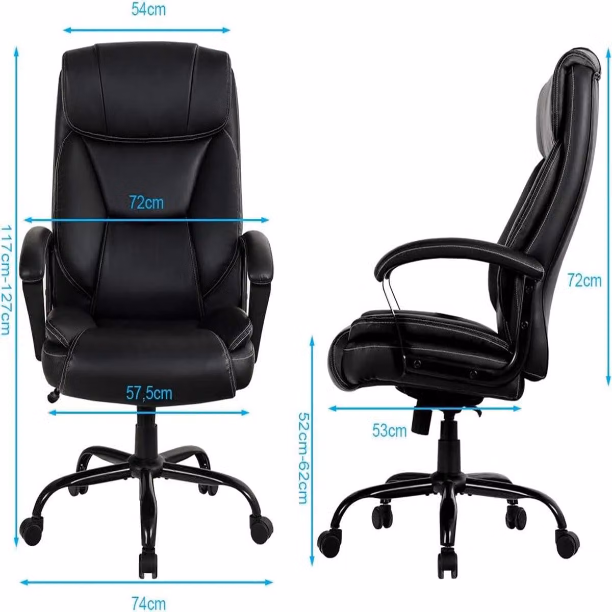 Sedia da ufficio - Sedia ergonomica - Sedia da gaming - Bicicletta da scrivania - Altezza seduta regolabile