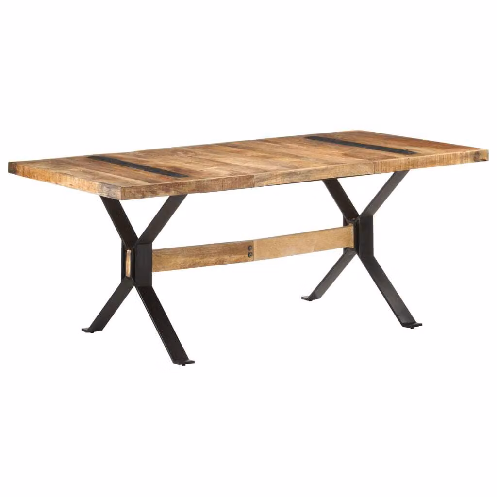 Maison Exclusive - Tavolo da pranzo 180x90x76 cm in legno di mango grezzo