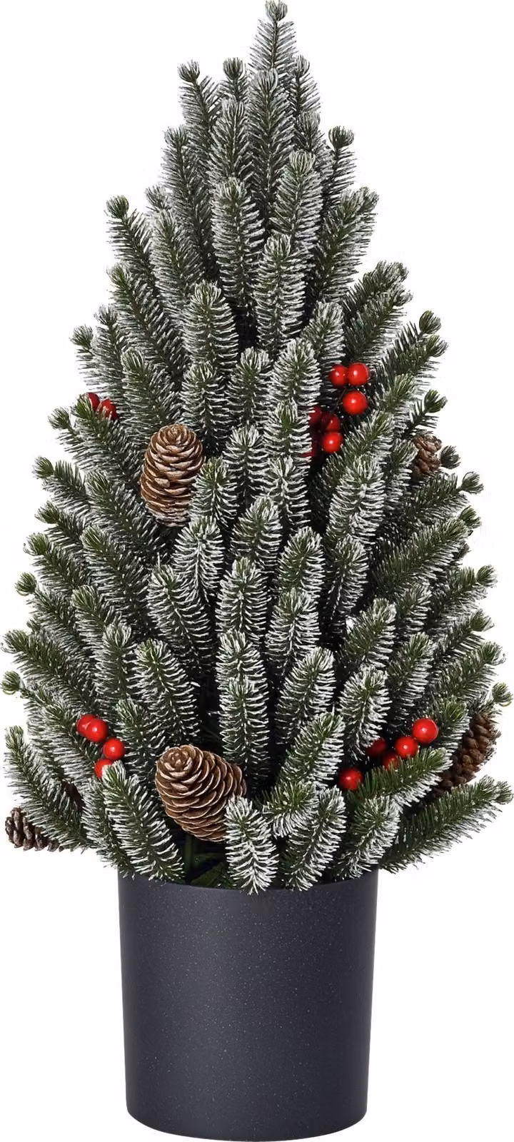 HOMCOM Albero di Natale artificiale da tavolo, effetto naturale, 170 rami, PE