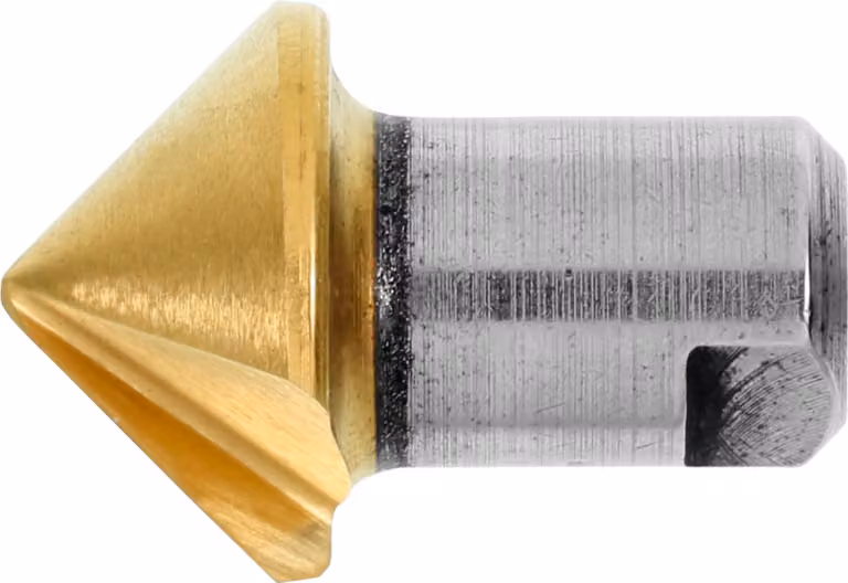 Testa di sbavatura Noga con foro 90° HSS rivestita in TiN, TiN, testa di sbavatura ⌀ 20 mm