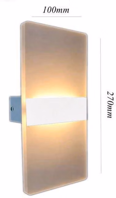 APPLIQUE A LED DA PARETE CASA ARREDO MODERNO LAMPADA 3000K 16W LUCE CALDA MURO