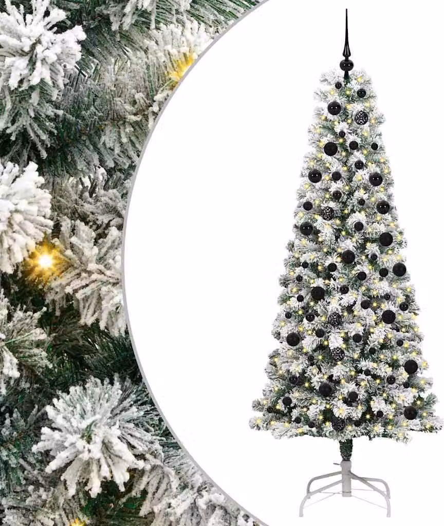 Albero di Natale Artificiale con Rami Pieghevoli 210 cm