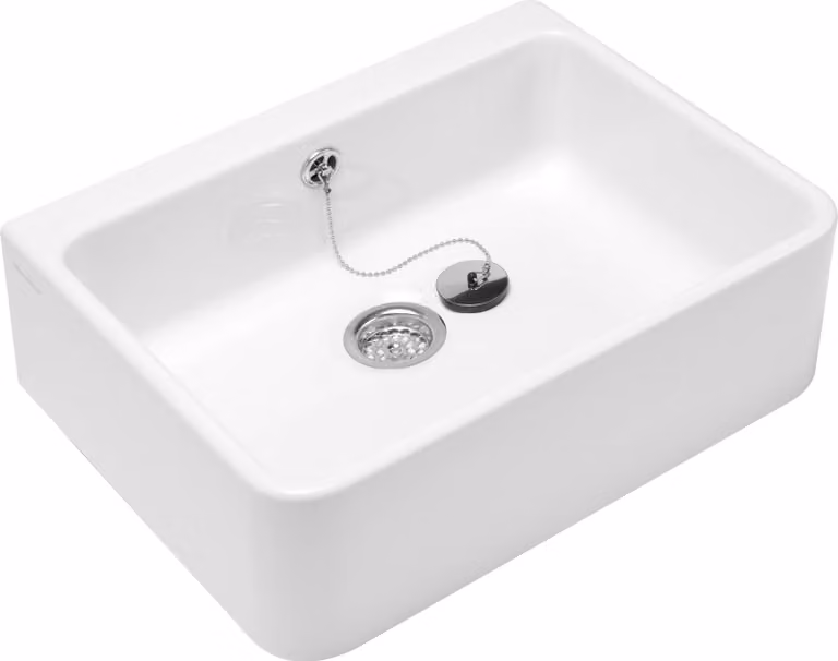 Villeroy & Boch Omniapro lavello con troppopieno 60x50cmx20cm bianco alpin con CeramikPlusbeschichtu