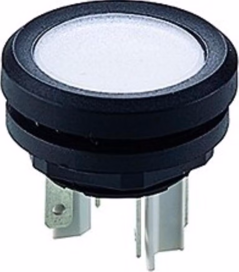 Georg Schlegel Pulsante, 1S rotondo, mYnitron connettore piatto 2,8 mm x 0,5 mm - 1 pezzo
