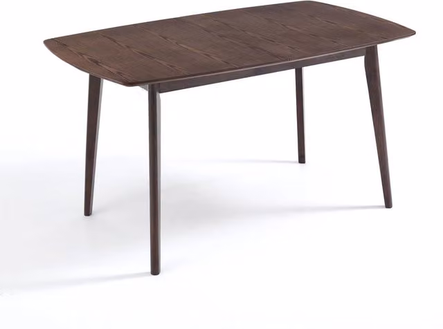 Tavolo allungabile effetto legno noce scuro cm. H.75xP.75xL.120/150
