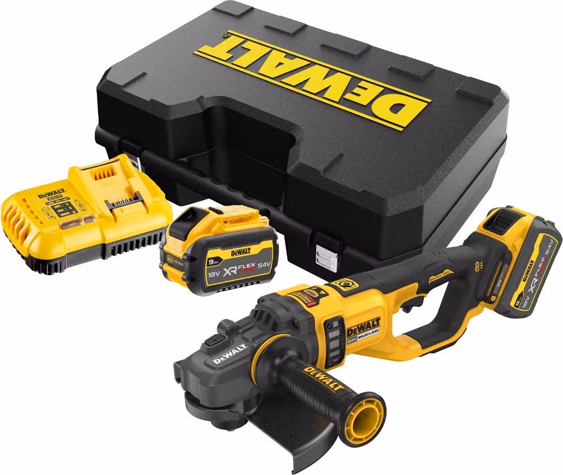 Smerigliatrice angolare Dewalt 54v flexvolt 230mm 2x9,0ah dcg460x2