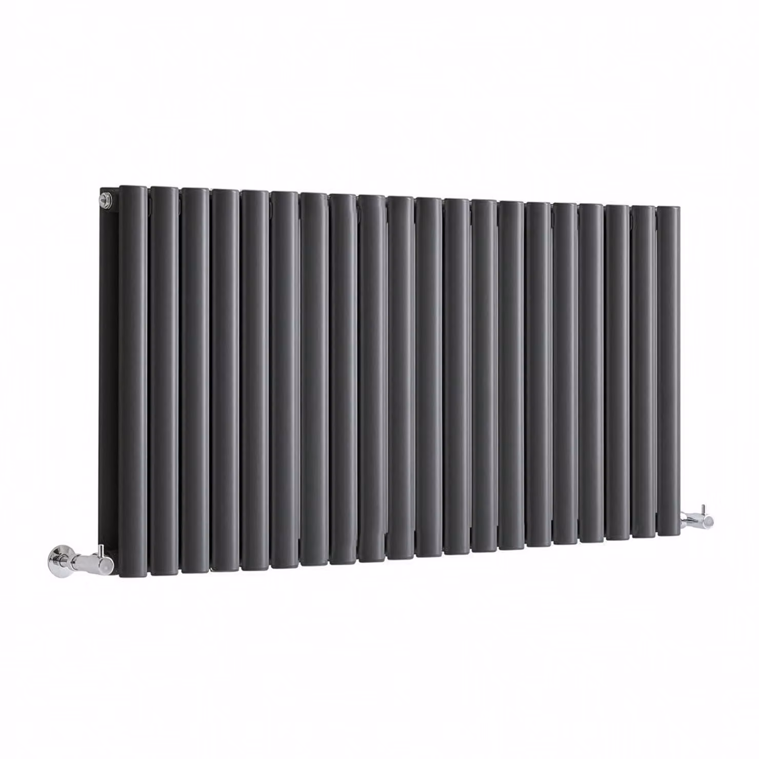 Radiatore di Design Orizzontale (Pannello Doppio) - 595mm x 1180mm - Antracite - Sterling Quinn by Hudson Reed