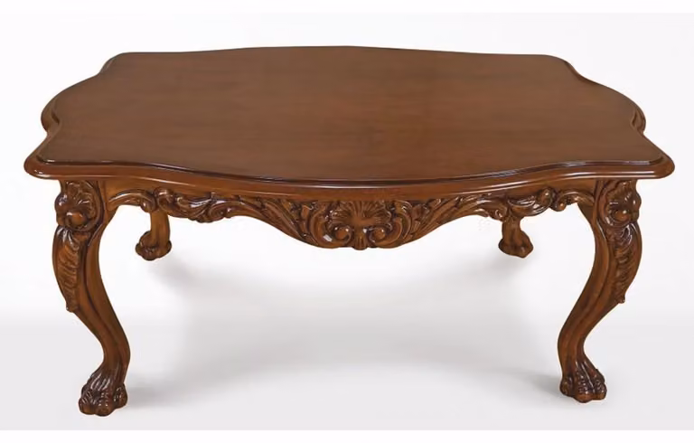 Casa Padrino tavolino barocco marrone scuro 120 cm - Mobili da salotto in stile barocco