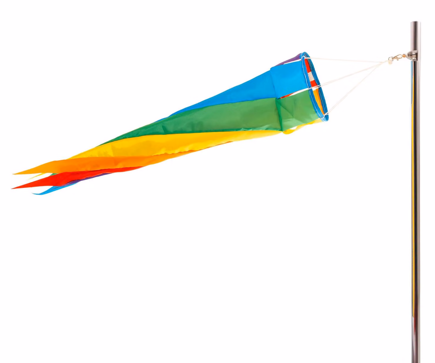 Decorazione colorata per il giardino: aquilone a forma di arcobaleno, 95 cm