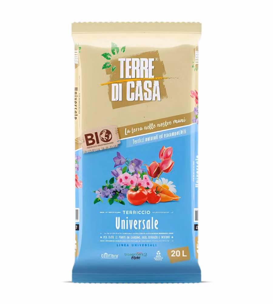 Terriccio Universale Terre di Casa 20L - Bio e Compostabile Vigorplant