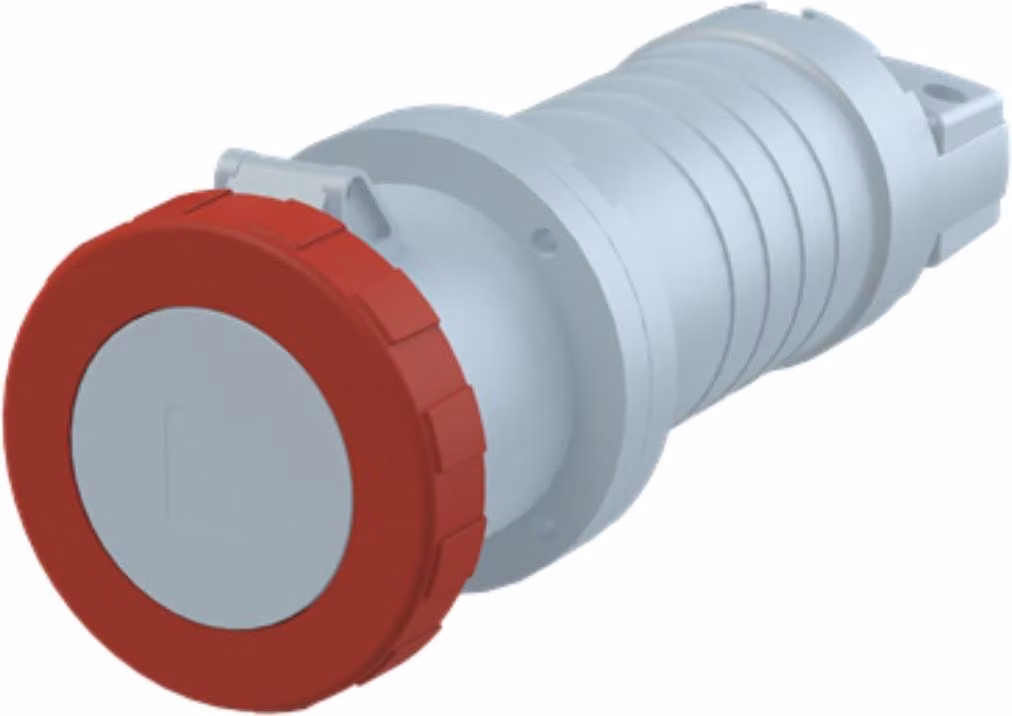 Amphenol 125 Ampere CEE Connettore maschio a 5 poli (3P+N+PE) Presa, codifica 6h rosso 200/346V fino a 240/415V