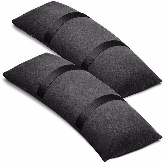Pesi resistenti alle intemperie per mobili da giardino | 4 sacchi curvi da 22 kg | Pesi di zavorra per esterni | Sacchi di sabbia per mobili da giardino e basi per ombrelloni
