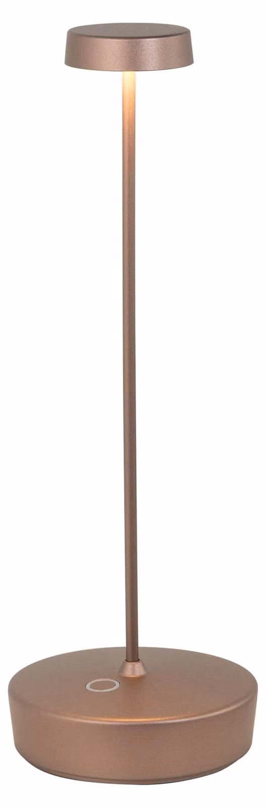 Lampada a led da tavolo Swap bronzo opaco ricaricabile e dimmerabile con batteria fino a 12 ore
