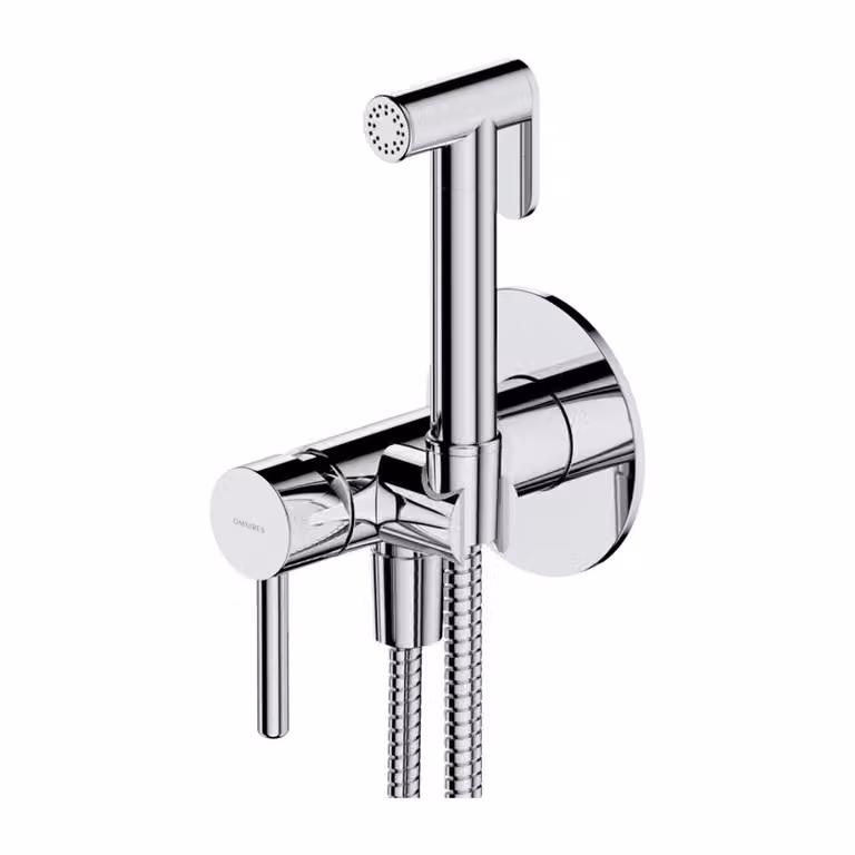 Omnires, sistema bidet da incasso, cromato, Sysybi2Cr