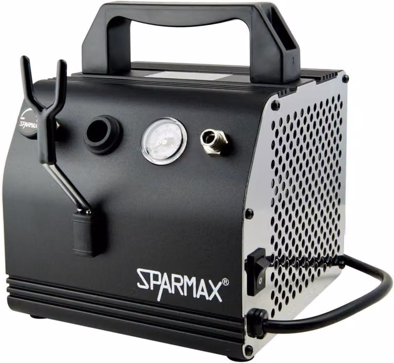 Compressore per aerografo senza olio – Mini compressore d'aria con filtro Silver Bullet – 3,4 bar